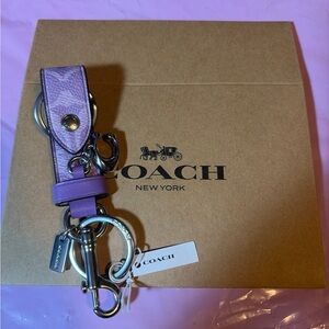 Coach Lavender Keychain charm
